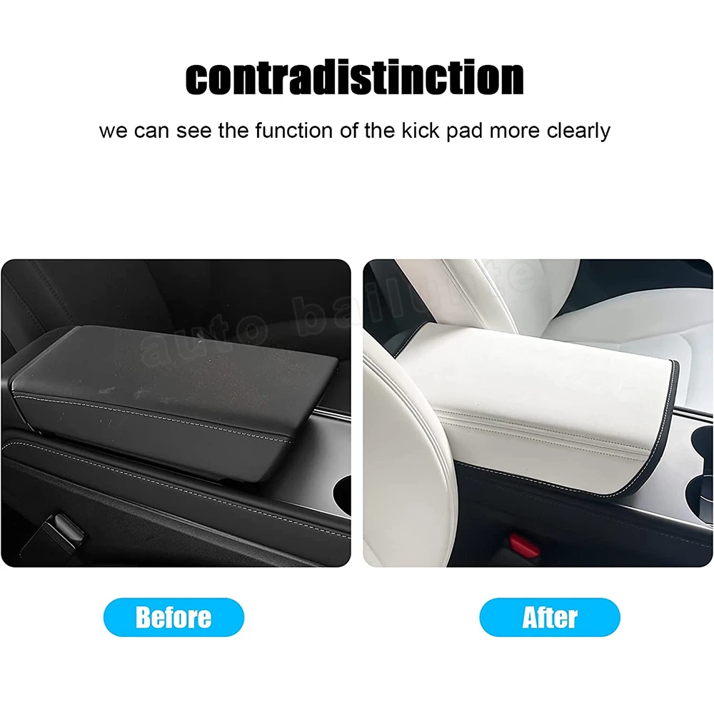 For Tesla Model 3 Model Y 2023 2022 2021-2017 Car Armrest Box Cover Central Control Armrest Decoration Interior Car Accessories