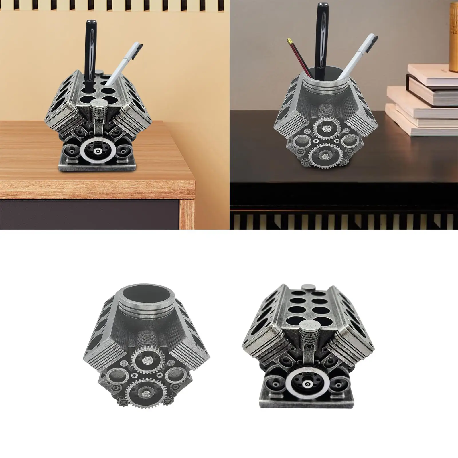 

Punk Pen Holder Home Decor Ornament Resin Statue Decoration Pencil Holder