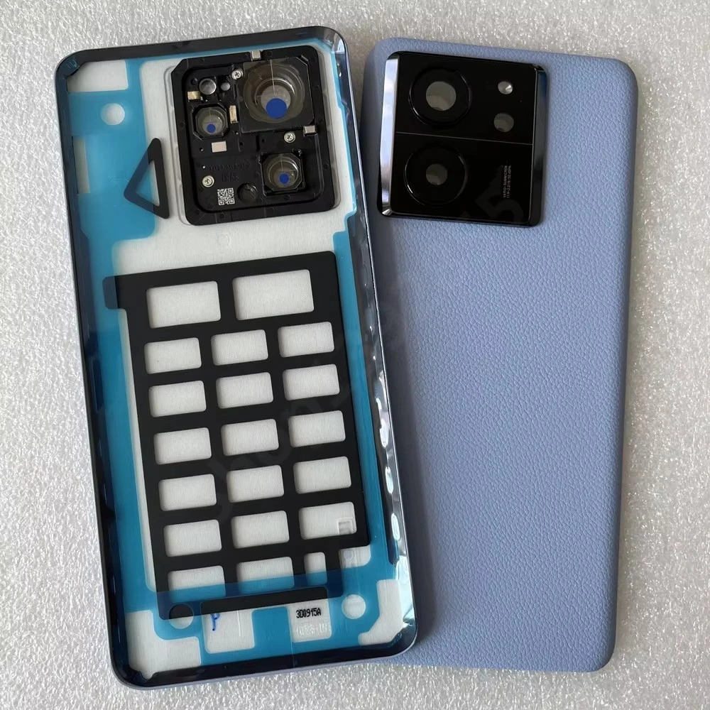 For Mi 13T Tempered Glass Back Cover For XM Mi13T/13T Pro Spare Parts Back Battery Cover + Camera Frame