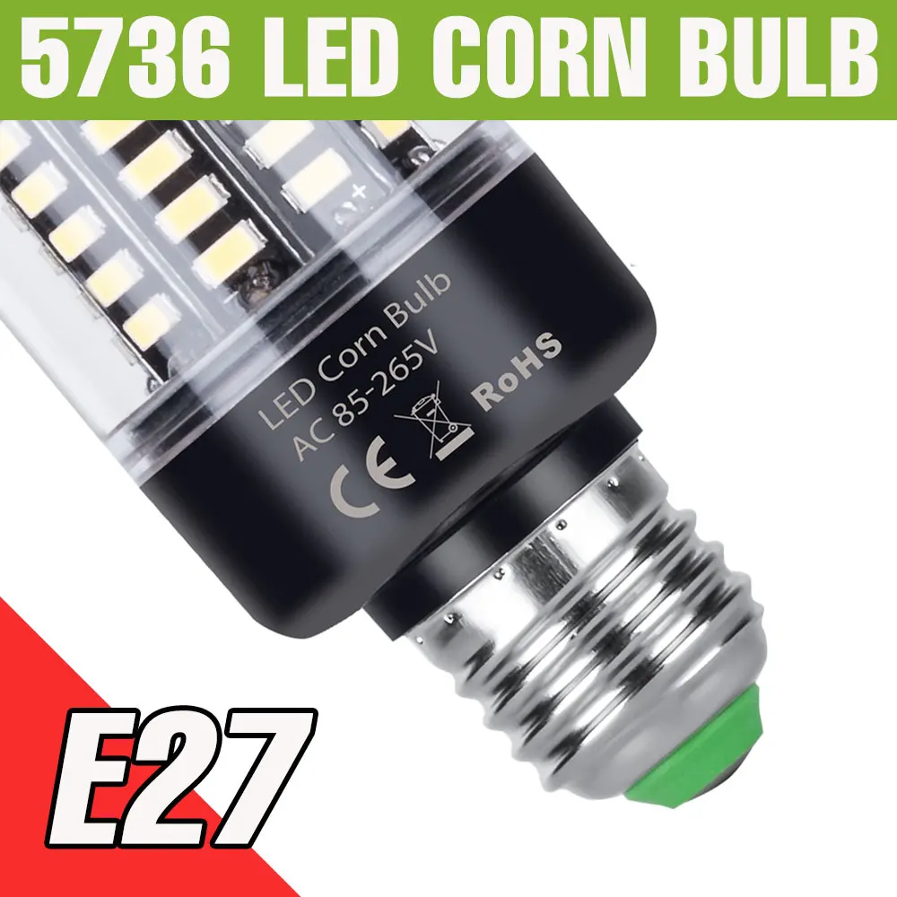 30W LED E27/E26 Maïs Gloeilamp E14 Plafondlamp B22 Kroonluchter Lampen AC 85-265V Geen Flikkering Voor Thuis Woonkamer Koud/Warm Wit