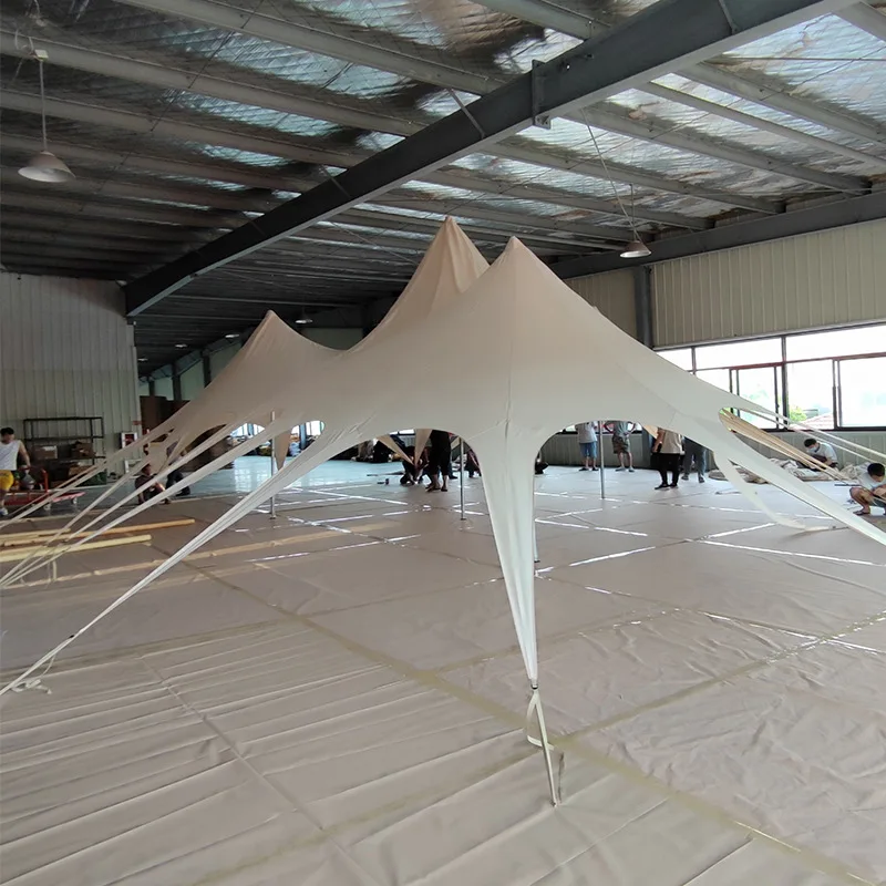 Triplets Lotus Canopy Outdoor Camping Campsite Picnic Large Multi-functional Rain and Sun protection Gazebo