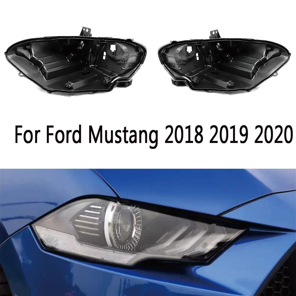 

HTTCY For Ford Mustang 2018 2019 2020 Headlamp House Car Rear Base Front Auto Headlight Back House