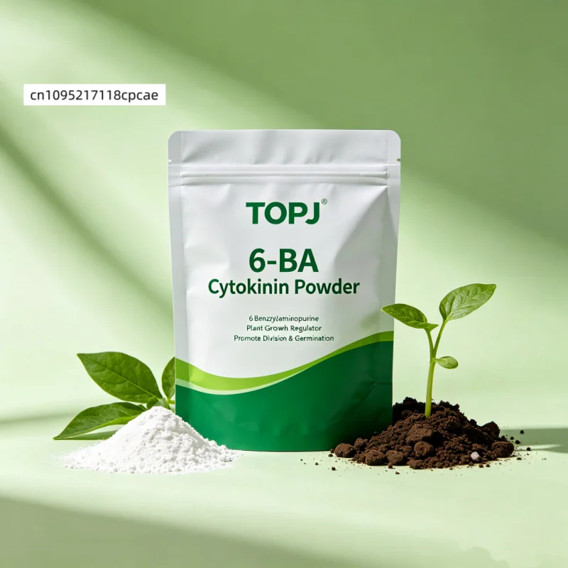 TOPJ 6-BA Powder 6-Benzylaminopurine Cytokinin Plant Growth Regulator Promote Germination Cell Division Garden Farm Use