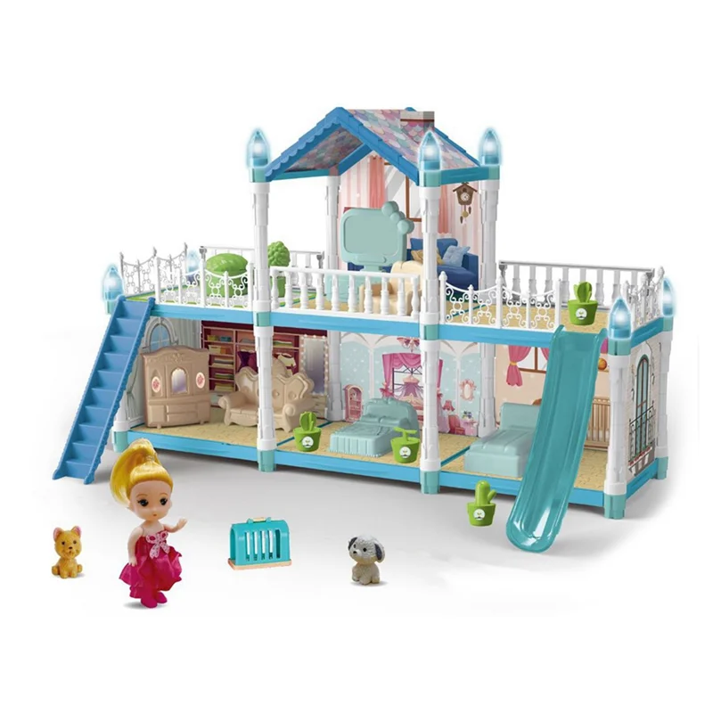 

WOWFU-Play House Children's House Villa House Girl Princess Gift Box Castle DIY Game Gift