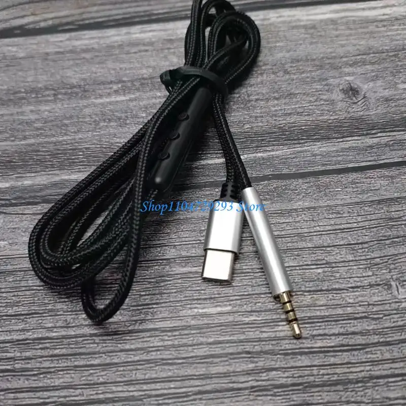 Y2GD Durável USB C (tipo C) a 2,5 mm macho para QC25 qc35ii qc35 qc45 fone ouvido, fios trançados nylon plugue e