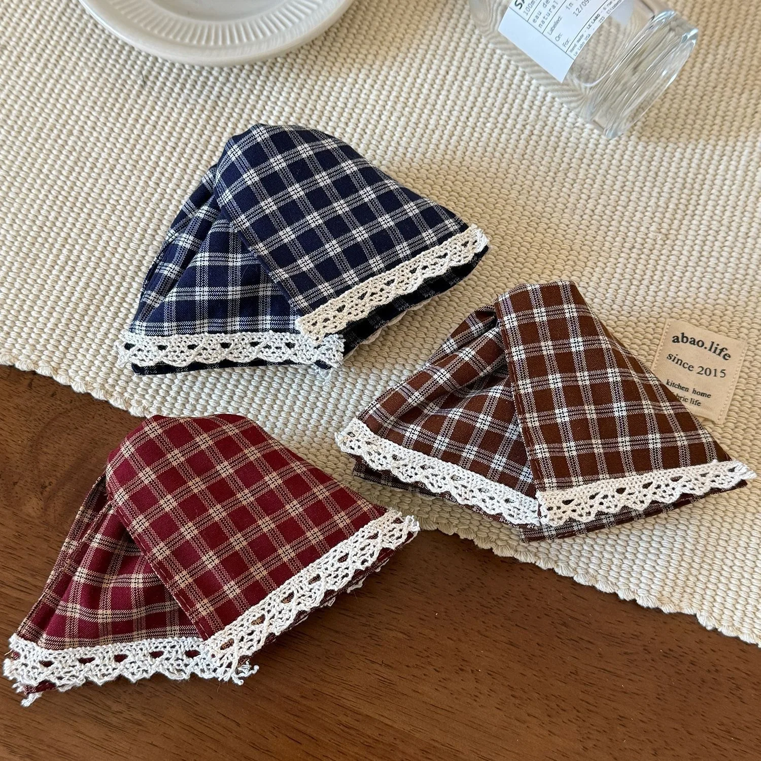

DS Sweet Preppy Style Plaid Hair Claw Autumn Winter Claw Clips 13CM Large Triangle Hair Clips Hair Accessories for Women Girls