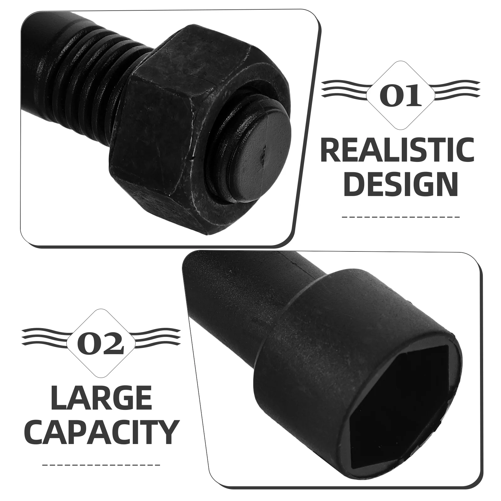 Boîte de rangement extérieure pour bibelots, porte-clés en forme de vis, étui en plastique, fournitures d'accessoires de camping