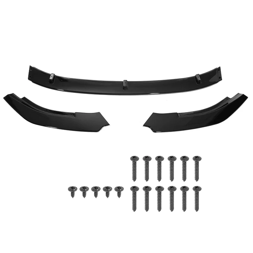 3pcs For Volkswagen Golf 6 MK6 GTI GTD 2009-2013 Car Front Bumper Lip Spoiler Splitter Diffuser Cover Deflector Body Kit Tuning