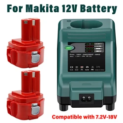 3.0Ah/4.0Ah For Makita 12V NiMH Rechargeable Battery Power Tools Replacement Drill Bateria with charger PA12 1220 1222 1235 1233