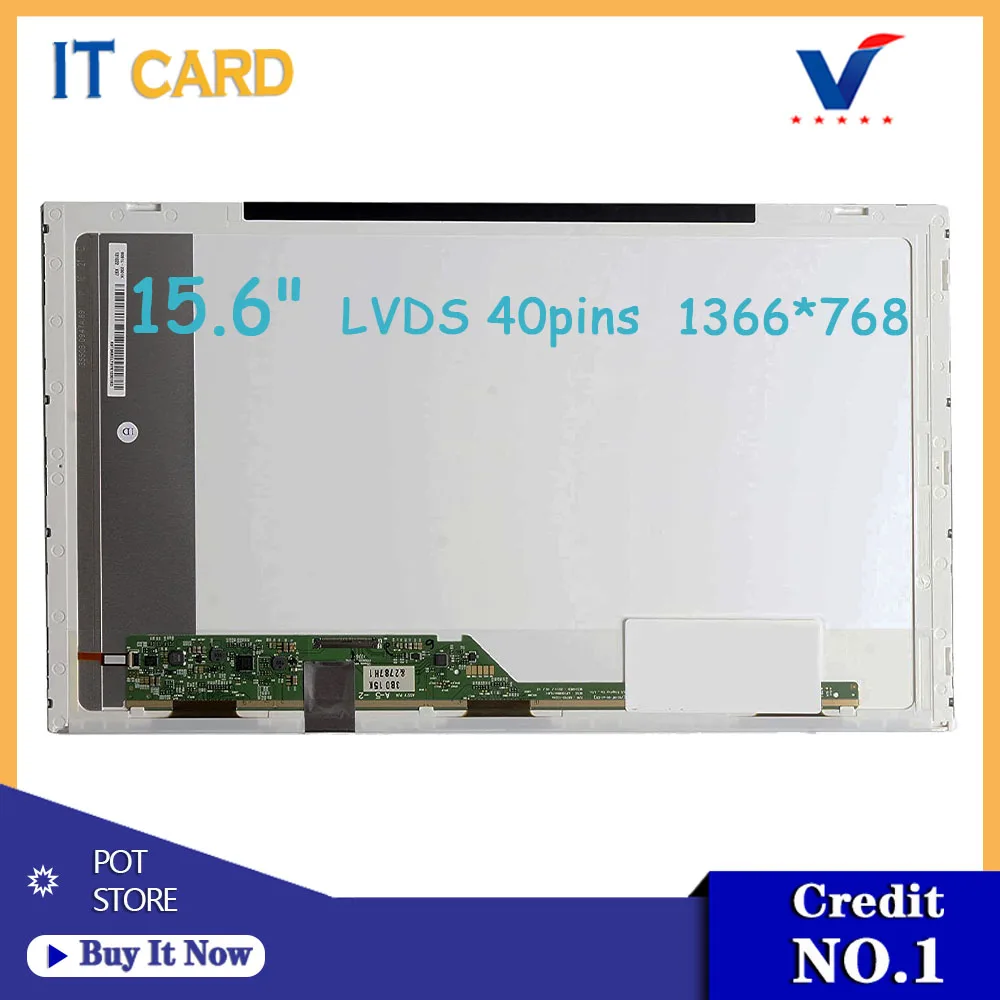 

15.6'' Laptop LED LCD Screen For Asus X53B K55V K55VD A53S K53S K53T X55VD X54H LVDS 40 pins 1366*768 Replacement Matrix