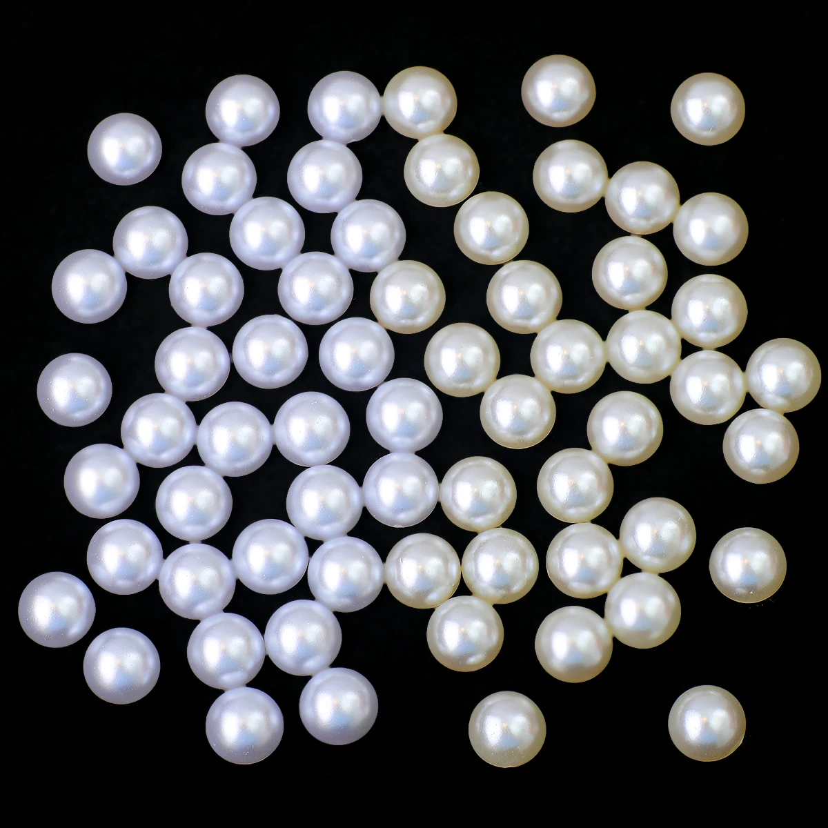 

50-1000Pcs Multiple Sizes Ivory/White ABS Pearl Beads Flat Back Half Round Beads For Sewing Garment DIY Accessories 1.5-14mm
