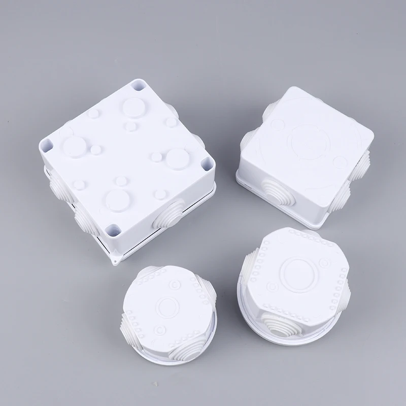 4 Sizes Connection Cable Branch DIY Waterproof IP65 Power Case Junction Box Indoor Wire Shell Electric Control Boxes