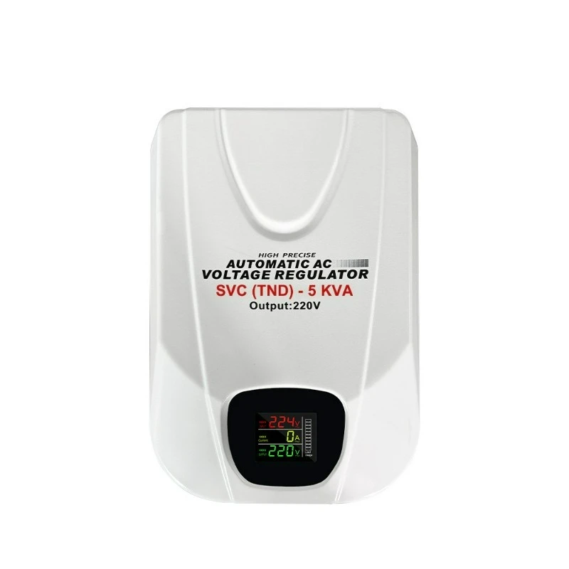 Household Single‑phase Automatic AC Voltage Stabilizer 220V SVC 0.5-2KW Wall‑mounted Regulated Power Supply