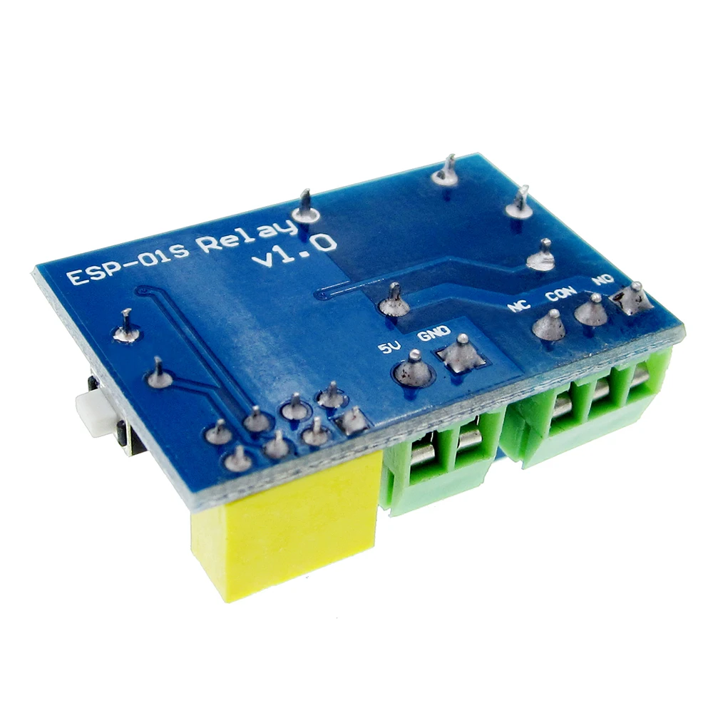 10개 ESP8266 ESP-01S ESP01 S 5V WiFi 릴레이 모듈 ESP-01S ESP01S 스마트 홈 원격 제어 스위치 폰 앱 (ESP-01S 없음)