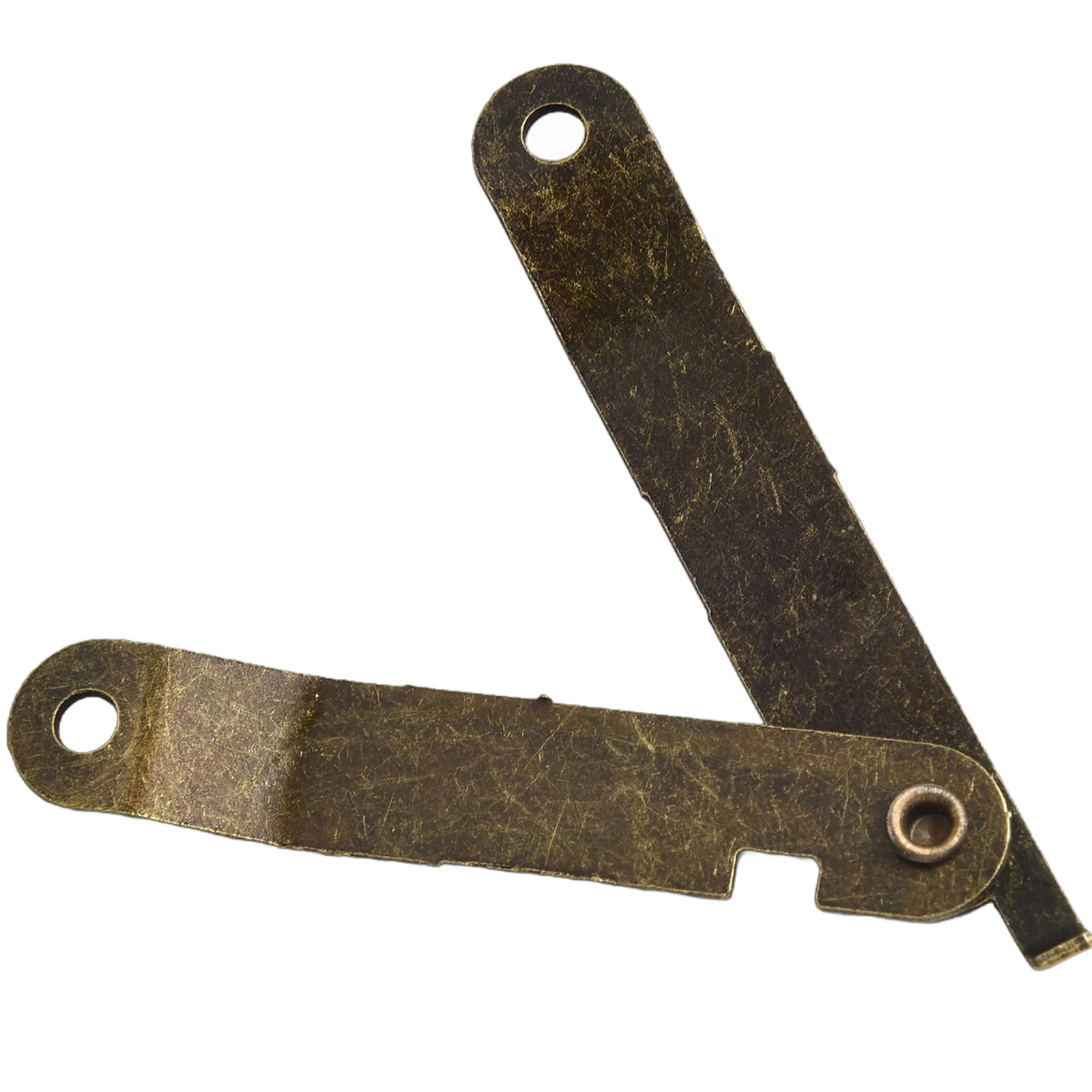 4 Pack Antique Support Hinges For Wooden Boxes, 68x11mm Decorative Corner Tripod Brackets For Jewelry Chests And Cabinets, Bronz