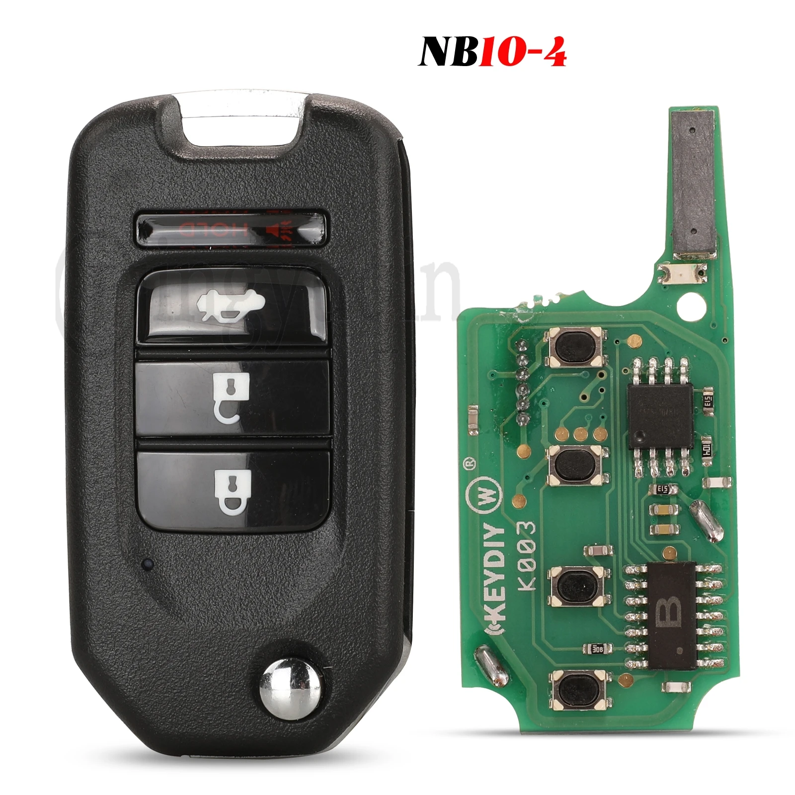 jingyuqin Universal 3+1 Buttons Remote Control Car Key NB10-4 B-Series For KD900 KD900+ URG200 Mini KD KD-X2