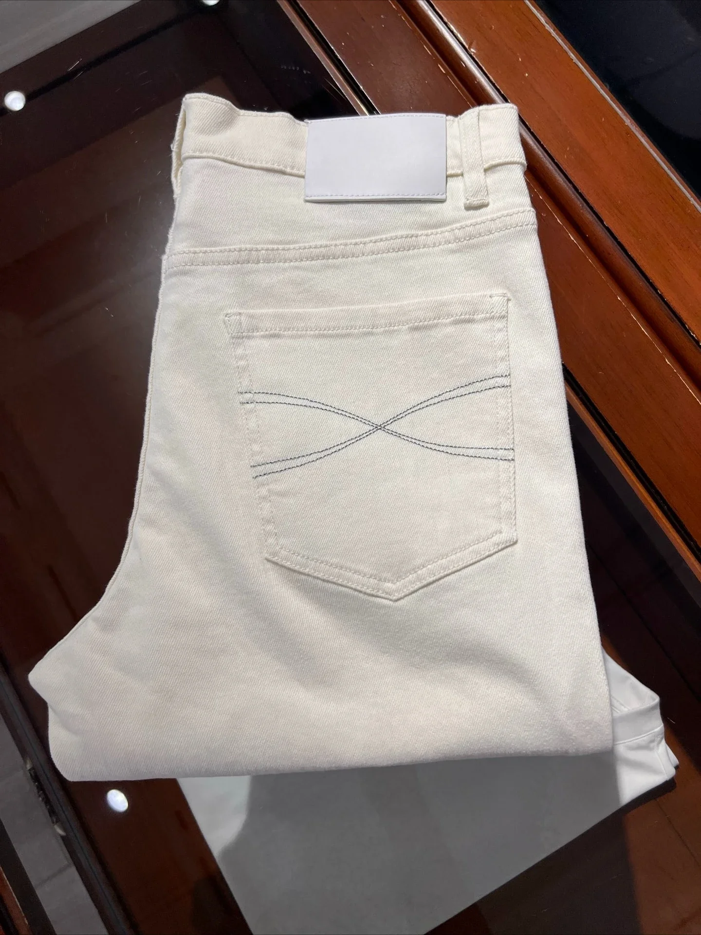 BC Comfortable Breathable Elastic Wash Small Straight Jeans