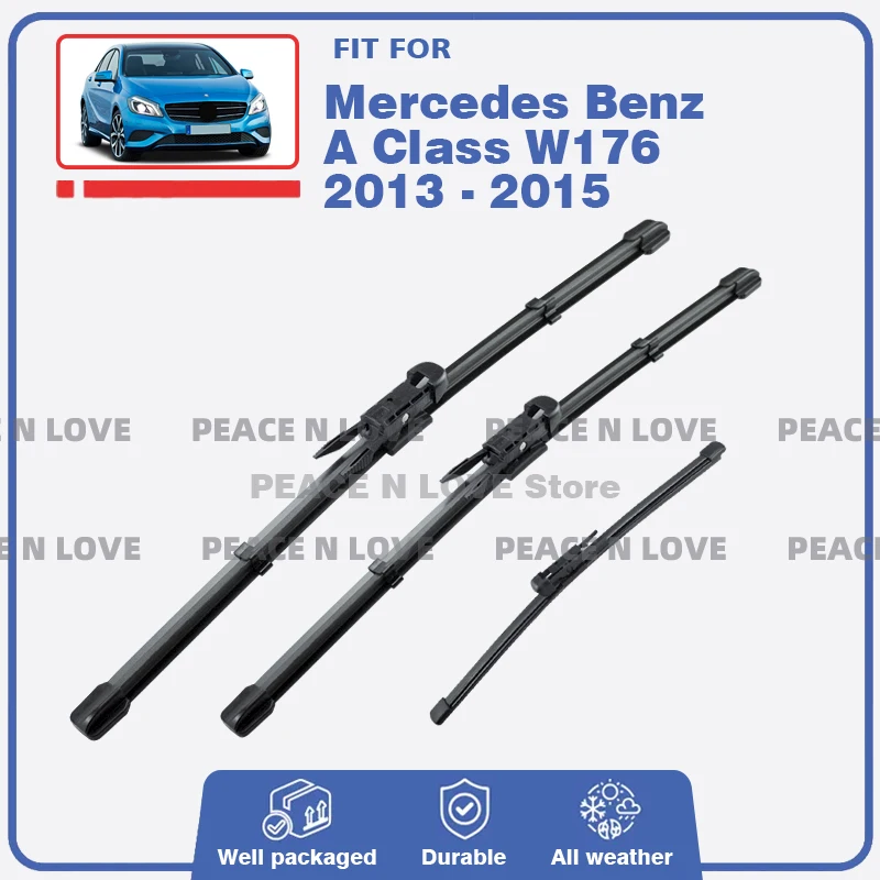 

Передние и задние щетки стеклоочистителя для Mercedes-Benz A-класса W176 2013-2015 (до рестайлинга), щетки для лобового стекла, аксессуары для автомобиля