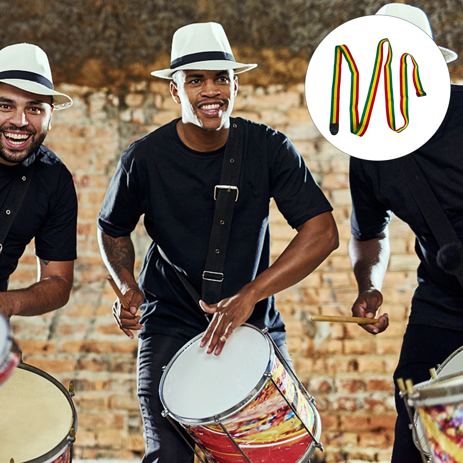 

2 Pcs Djembe Strap Musical Instrument Accessory Shoulder Comfortable African Drum Outdoor Equipment