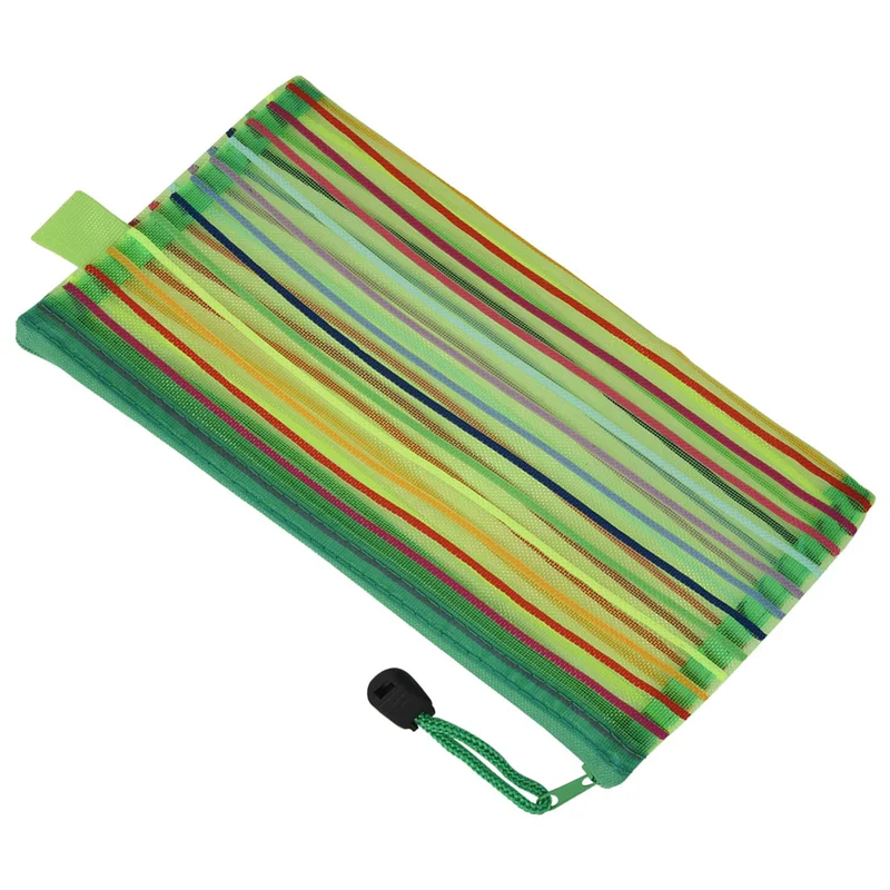 

Сетчатый чехол на молнии A6, красочная сумка-карандаш, сумка для документов, сумка для хранения косметики для путешествий, офисные принадлежности (28 шт.)