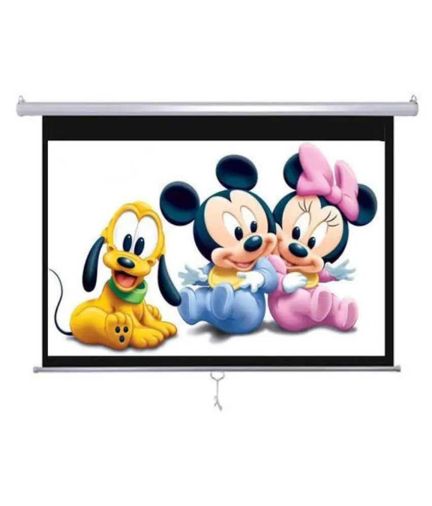 60 *60 Inch Manual Pull Down Projection Screen  Projector for Home Theater