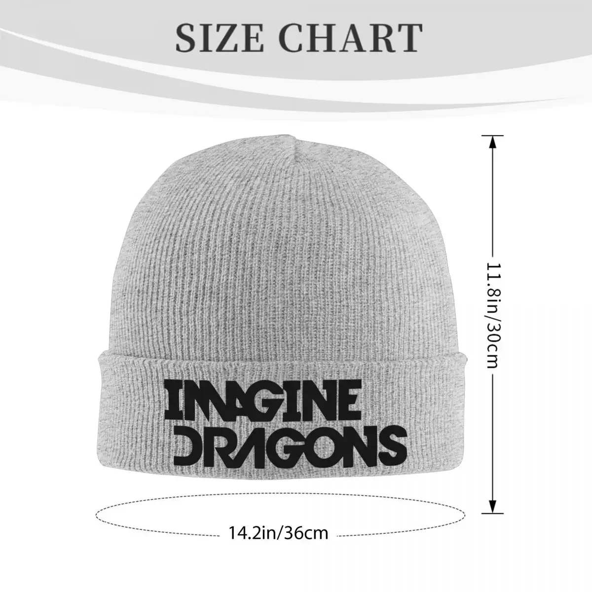 New Imagine Dragons Warm Knitted Cap Fashion Bonnet Hat Autumn Winter Outdoor Beanies Hats for Unisex Adult