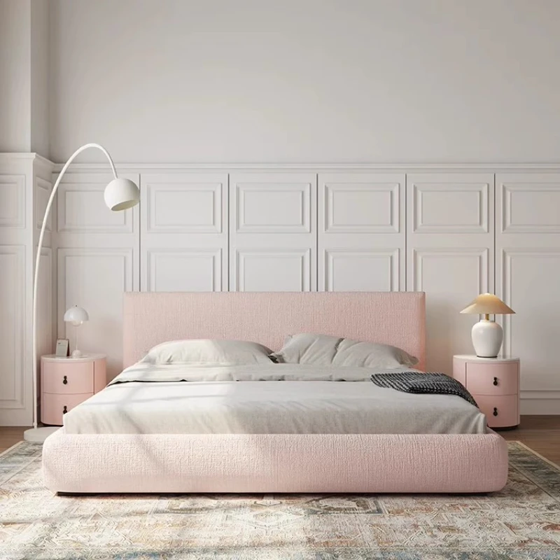 

Bedroom Minimalist Bed Frame Double King Sleeping Nightstands Bed Modern Storage Muebles Para El Hogar House Accessories