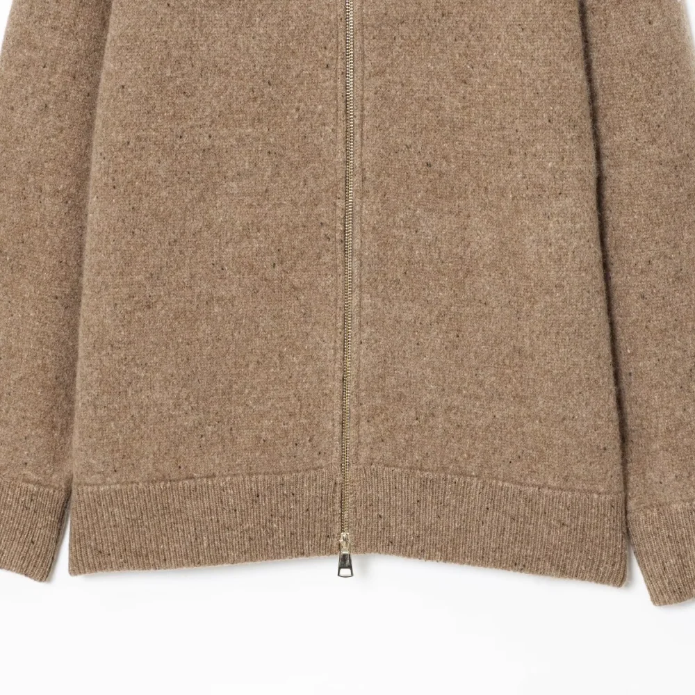 بلوزة نسائية فضفاضة مطرزة مع ياقة من الصوف وأكمام طويلة وسحاب للخريف والشتاء معطف دافئ جديد #4