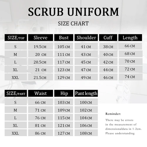 Imagen 2 del producto Conjuntos de uniforme para enfermería, uniformes médicos de Hospital, enfermeras para mujeres y hombres, traje sanitario clínico, uniforme de SPA para salón de belleza