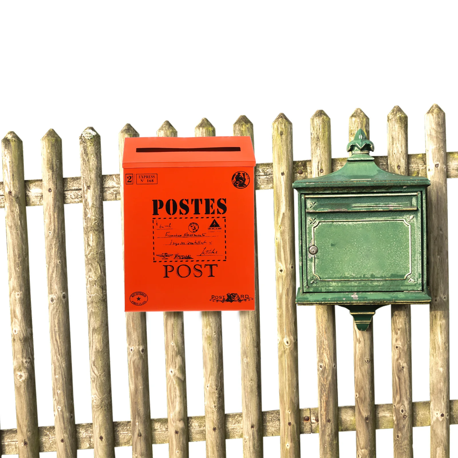 

Mailbox Iron Front Door Retro Hanging Oversized Decorative Metal for Wall