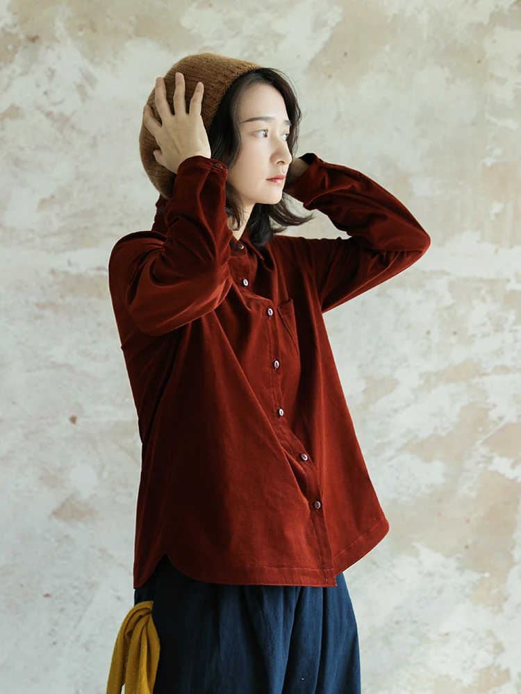 

Casual Loose Women's Fce Lined Long Staple Cotton irt Inner Wear Top Dust Dye Velvet Fabric Breathable Comfortable Long ...