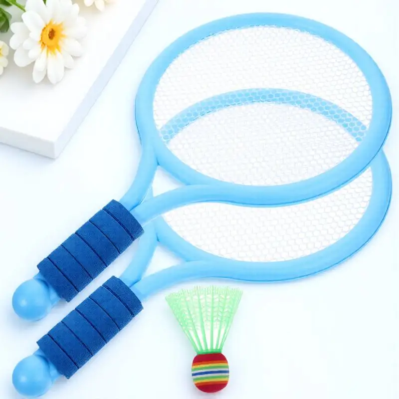 

2Pcs Tennis Racket Lightweight Plastic Racquet for Outdoor Sports Activity Improves Physical Coordination and