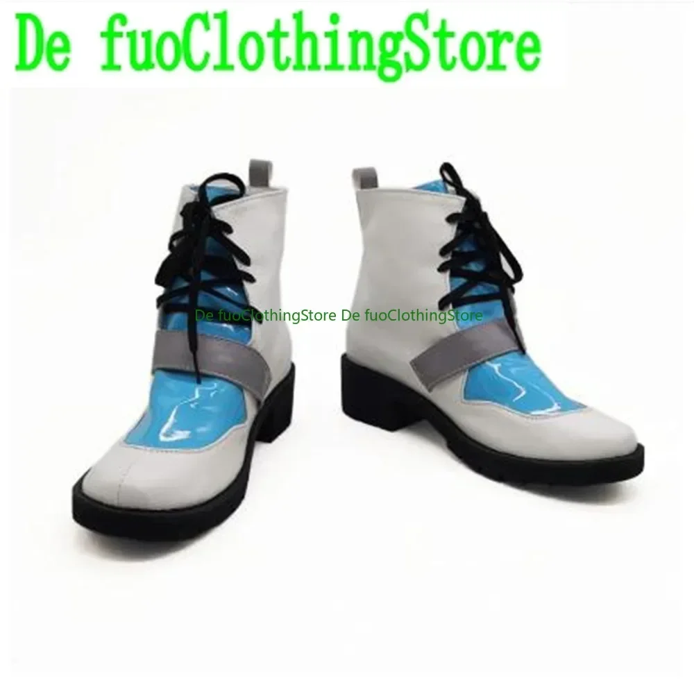 Gawr Gura Cosplay Hololive English Vtuber Niebieska Rekinka Buty do Cosplayu Dziewczęce Buty do Cosplayu Gra Anime Halloween DefuoClothing Sklep z Obuwiami