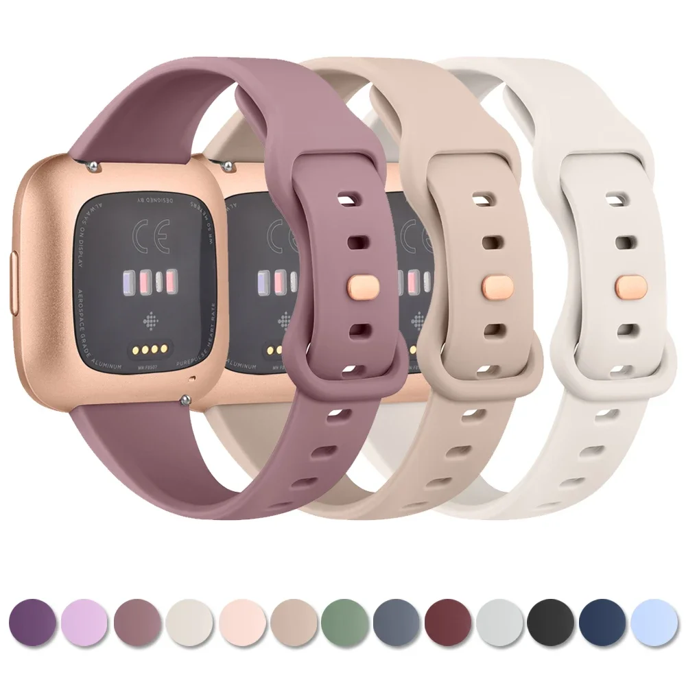 

Slim Soft Silicone Strap For Fitbit Versa/Versa 2/Versa Lite Band Bracelet For Fitbit Versa SE Watchband Wristband Replacement