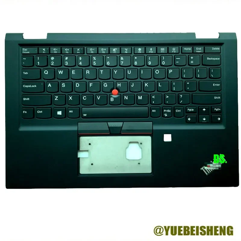 

YUEBEISHENG 95%NEW/Orig for Lenovo ThinkPad X390 Yoga palmrest US keyboard upper cover Backlight 02HL645