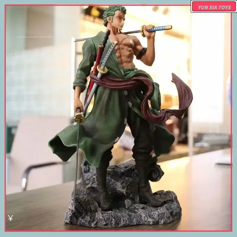 

One Piece 32cm Zoro Standing Pose Anime Figure Model Statue For Desktop Decoration Collectible Action Figure Gift For Fans