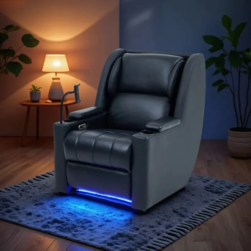 Home theater private first class leather sofa cinema living room electric high-end cowhide