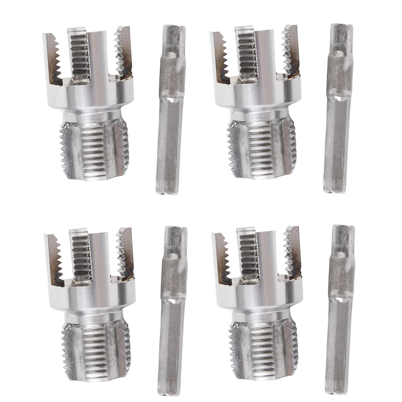 PVC Pipe Threader Kit Internal External Pipe Threading Tool Prevent Wear Non Slip 4 Set Fast Thread Cutting Small for Plumbing