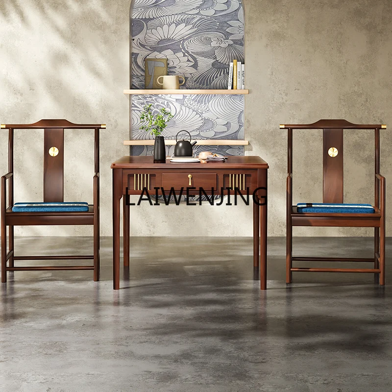 

MJY new Chinese solid wood dining table dual-purpose mahjong table automatic high-end tea table integrated