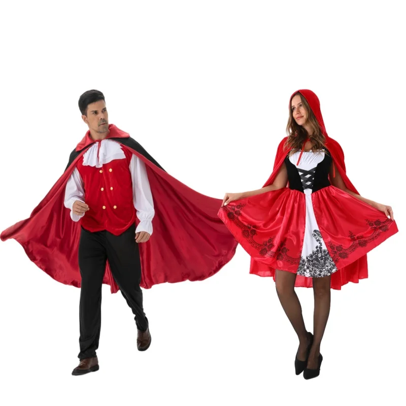 

Vampire Cloak Adult Halloween COS Costume Men's and Women's Dark Cloak Props Party Performance Costumes