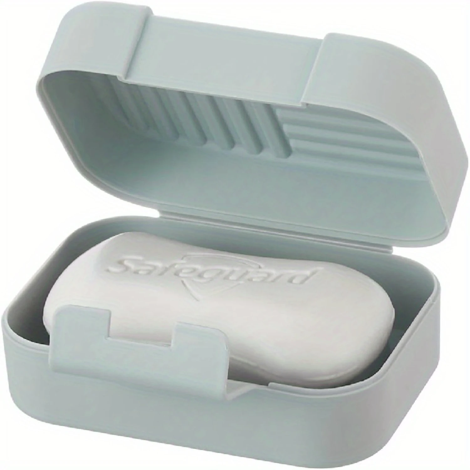 3pcs Plastic Rectangle Soap Box, Travel Soap Container With Lid, Portable Soap Case, Soap Dishes For Travel Camping Gym, Travel