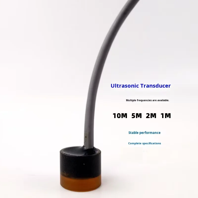 10MHz Ultrasonic Transducer Piezoelectric Ceramic Sensor - High-Frequency Probe for Flow Meter, Rangefinder & Flow Velocity Mete