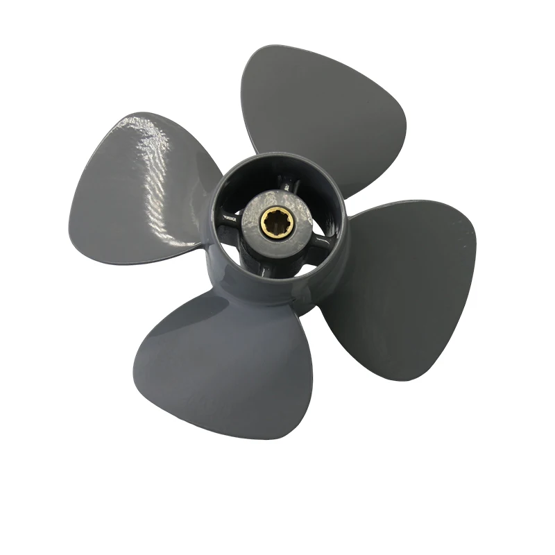 Captain Aluminum Boat Propeller 4 Blades High Hhrust 10x5 10x7 10x9 Fit Honda Outboard Engine Motor 8HP 9.9HP 20HP 8 Spline