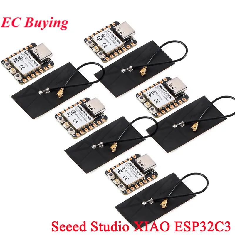 5Pcs/1pc Seeeduino Seeed Studio XIAO ESP32-C3 WiFi Bluetooth-compatible Mesh Development Module 4MB Flash 400KB SRAM For Arduino