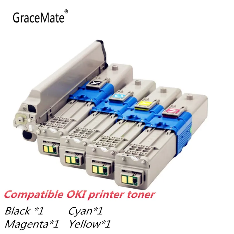 GraceMate Compatible Toner Cartridge for OKI C310 C330 C331 C510 C530 MC351 C352 MC361 MC362 MC561 MC562 Printer Toner Kit