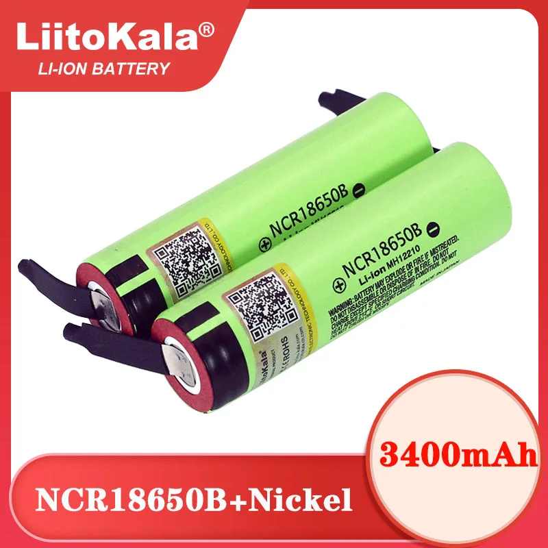 Liitokala oryginalny NCR18650B 3.7 v 3400 mah 18650 akumulator litowy spawanie baterie niklowe DIY zasilanie mobilne