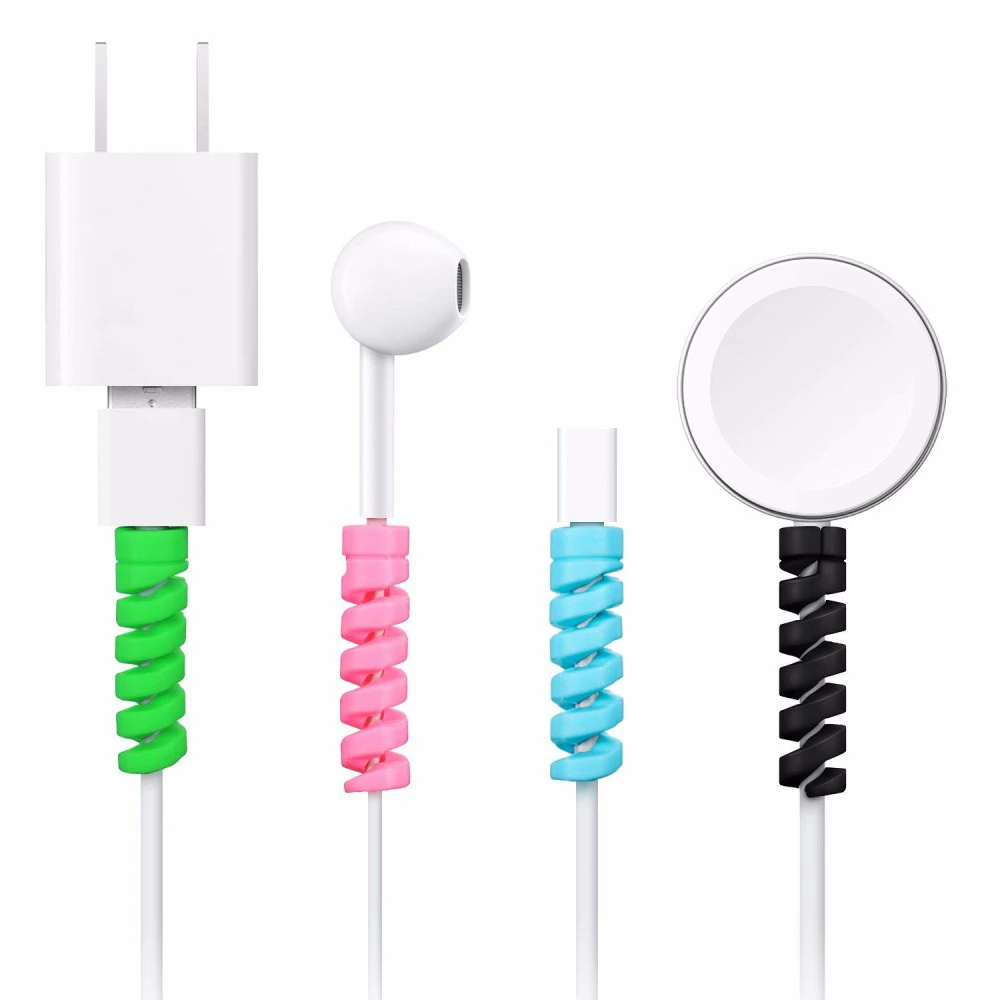 Wire Cord Protection Wrap Durable Easy To Use 12 Universal Compatibility Flexible Usb Charging Data Line Protector
