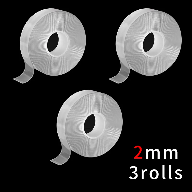 Extra dickes Klebeband, Nano-Klebeband, doppelseitiges, spurloses, wasserdichtes Klebeband für Badezimmer, Küchenspüle, Wasserhahn, Gel-Aufkleber