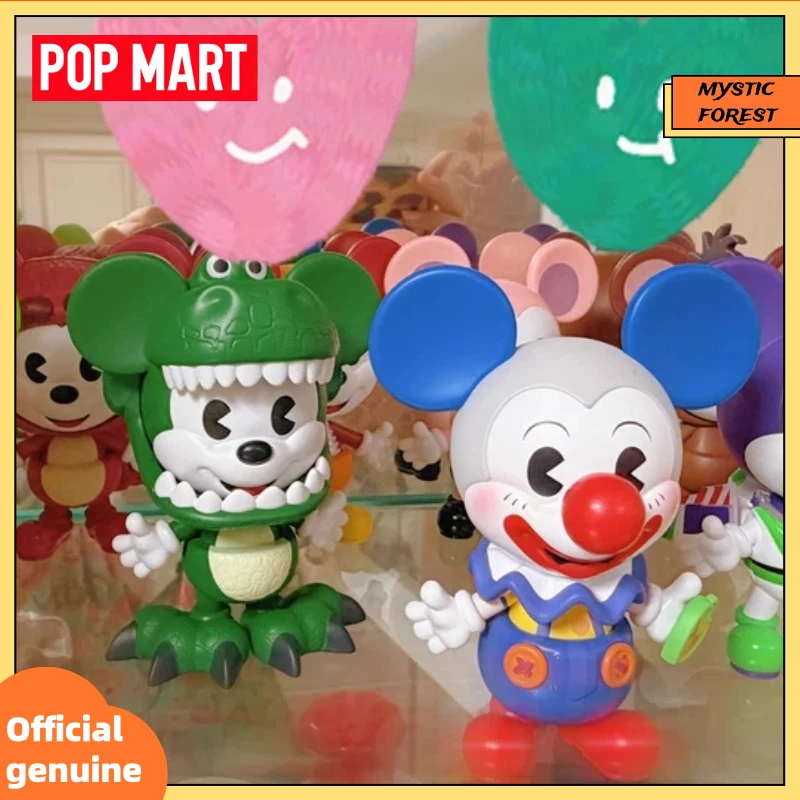 

Подлинная серия POPMART Disney Mickey REMIXED Mickey Meets PIXAR, слепая коробка, фигурки Диснея, настольный декор, украшения, подарки