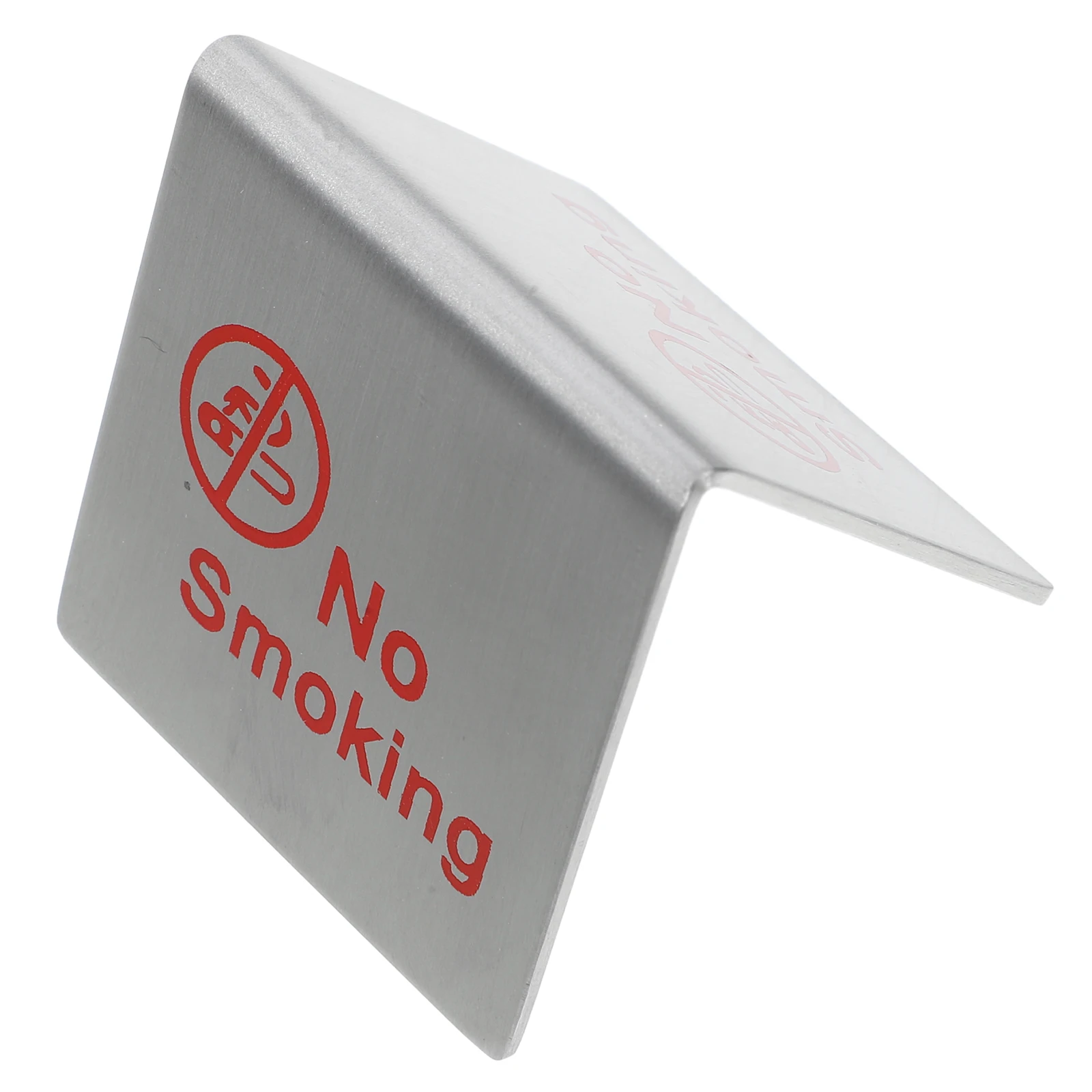 

Stainless Steel No Smoking Sign Indoor Outdoor Table Board Rustproof Decorative Signage for Restaurants